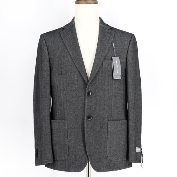 Michael Kors Sport Coat Men's Classic Charcoal Herringbone Blazer Size 40S - Picture 1 of 7